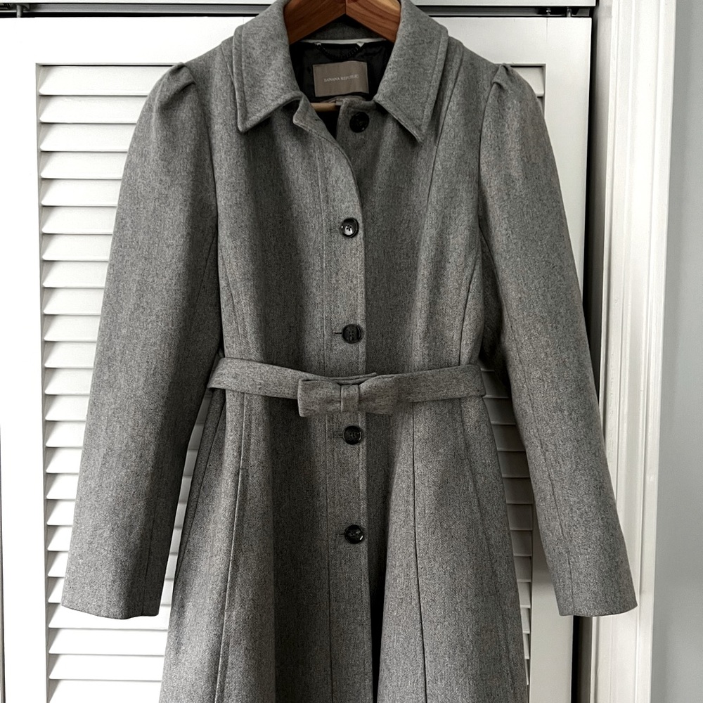 Banana republic Italian wool peacoat size medium